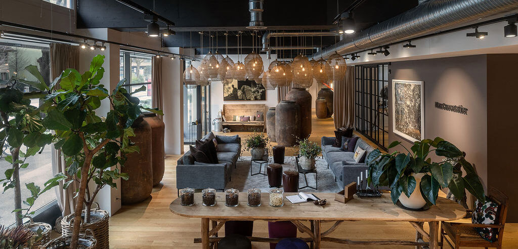 Wide view of a luxury chocolate atelier studio prepared for participants in a private Swiss chocolate-making experience